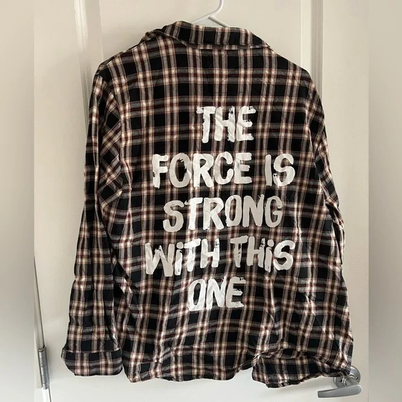 2 for $100 - Cakeworthy Darth Vader flannel - Picture 1 of 4